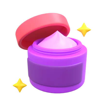 Tarro de crema  3D Icon