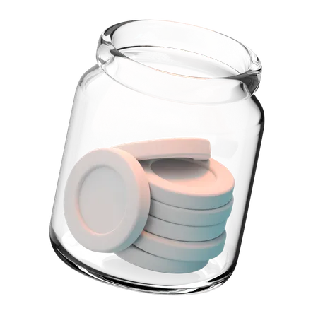 Tarro de dinero  3D Icon