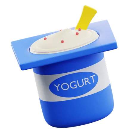 Tarro de yogur  3D Icon