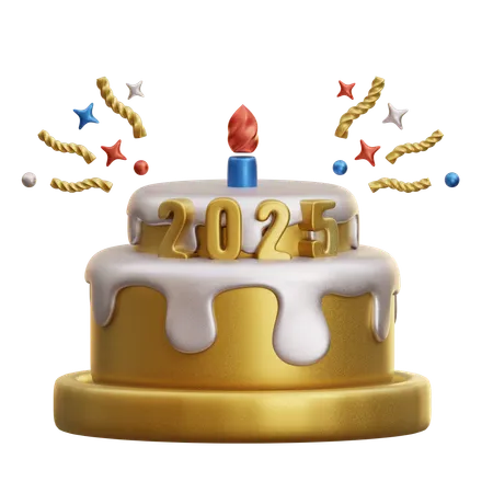 Tart Cake 2025  3D Icon