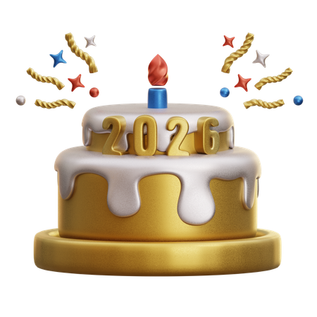 Tart Cake 2026  3D Icon