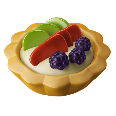 Tarta de frutas  3D Icon