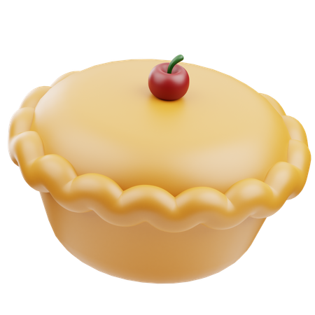 Tarta de manzana  3D Icon