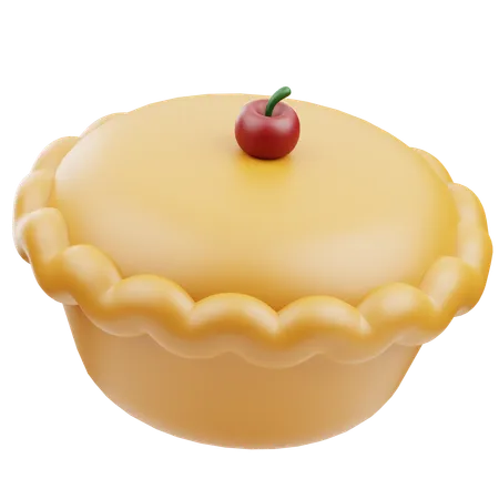 Tarta de manzana  3D Icon