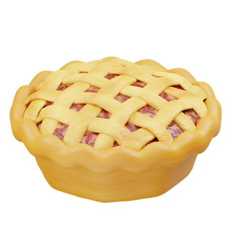 Tarta de manzana  3D Icon