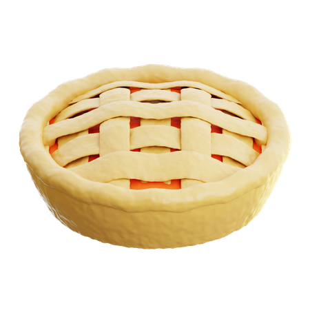 Tarta de manzana  3D Icon