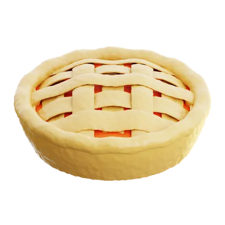 Tarta de manzana  3D Icon