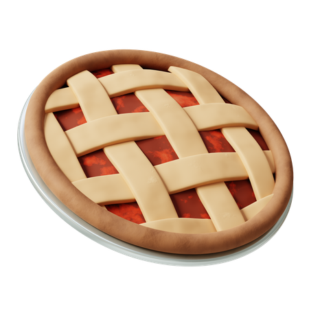 Tarta de manzana  3D Icon