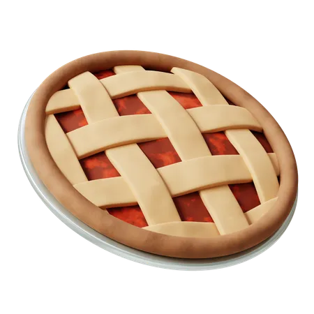 Tarta de manzana  3D Icon