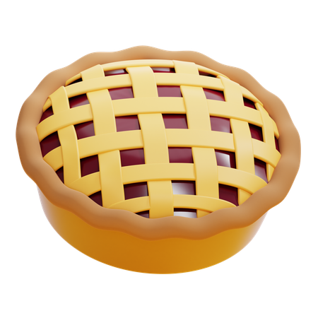 Tarta de manzana  3D Icon