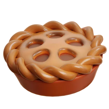 Tarta de manzana  3D Icon