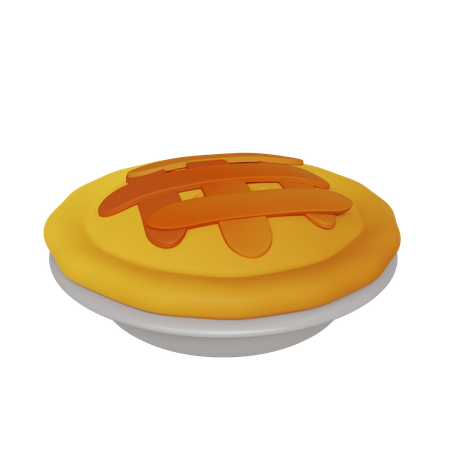 Tarta de manzana  3D Icon