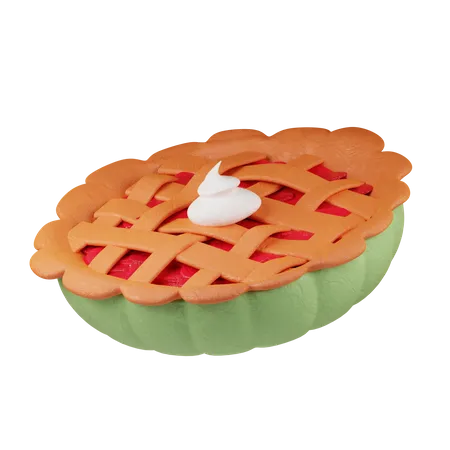 Tarta de manzana  3D Icon