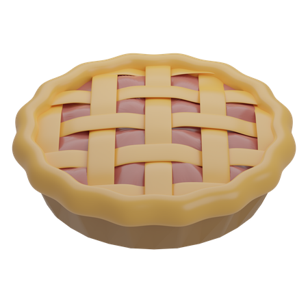 Tarta de manzana  3D Icon