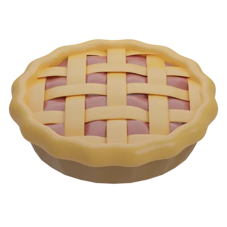 Tarta de manzana  3D Icon