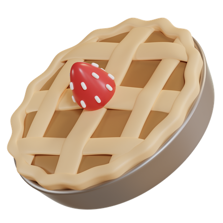 Tarta de manzana  3D Icon