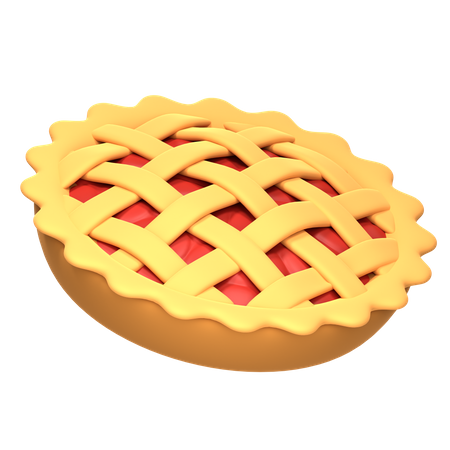 Tarta de manzana  3D Icon