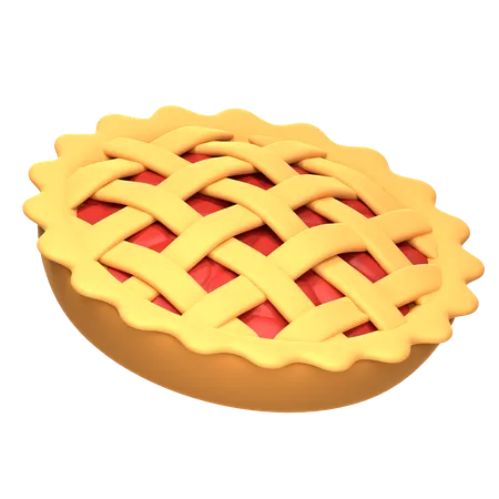 Tarta de manzana  3D Icon