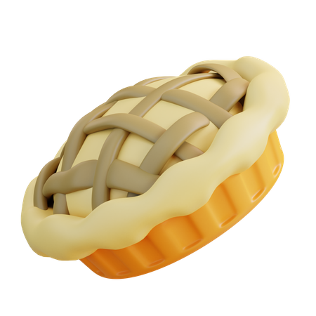 Tarta de manzana  3D Icon