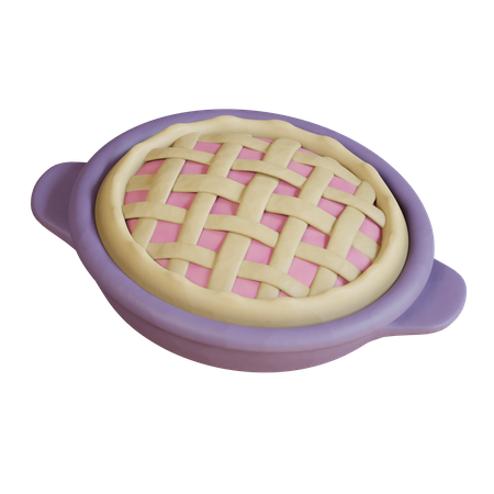 Tarta de manzana  3D Icon