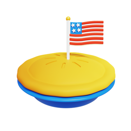 Tarte américaine  3D Icon