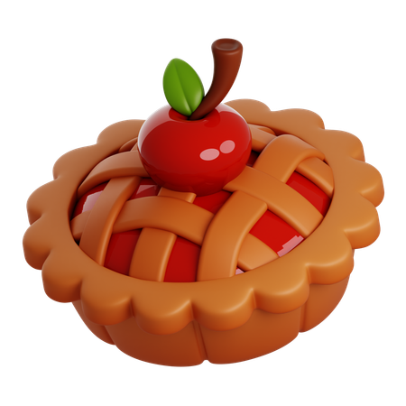 Tarte aux cerises  3D Icon