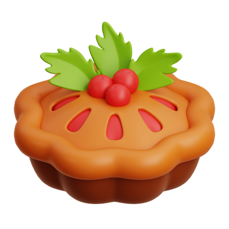 Tarte aux cerises  3D Icon