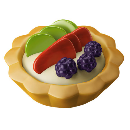 Tarte aux fruits  3D Icon