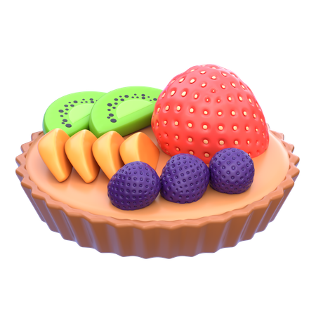 Tarte aux fruits  3D Icon