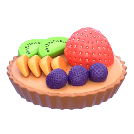 Tarte aux fruits  3D Icon