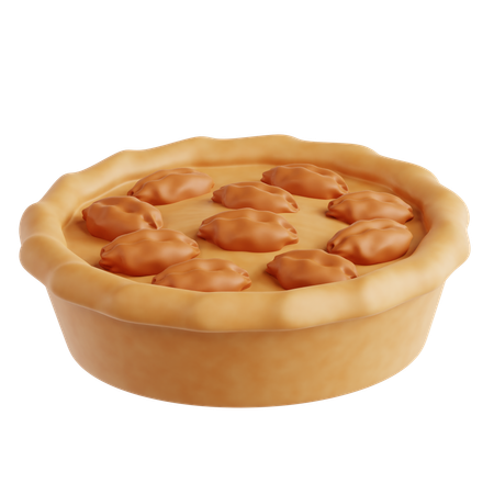 Tarte aux noix de pécan  3D Icon