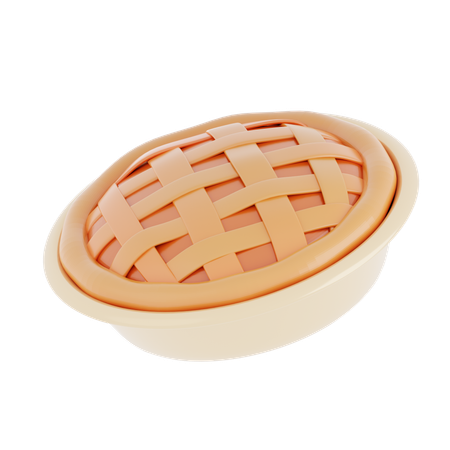 Tarte aux pommes  3D Icon