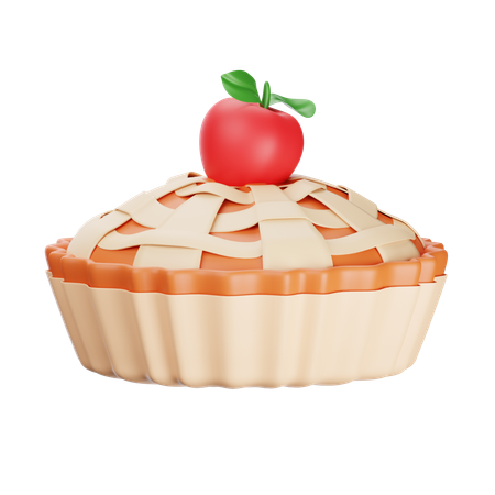 Tarte aux pommes  3D Icon