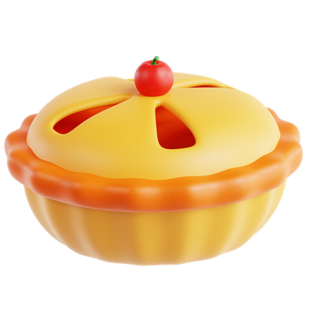 Tarte aux pommes  3D Icon