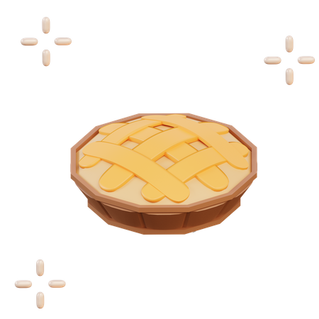 Gateau aux tartes  3D Illustration