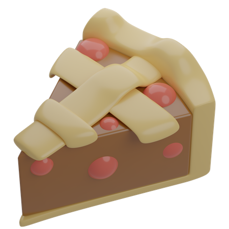 Tarte tranchée  3D Icon