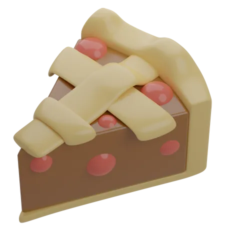 Tarte tranchée  3D Icon