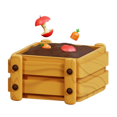 Tas de compost  3D Icon