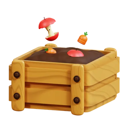 Tas de compost  3D Icon