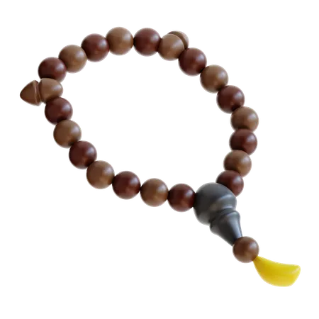 3 D Rendering Prayer Beads Icon 3D Icon