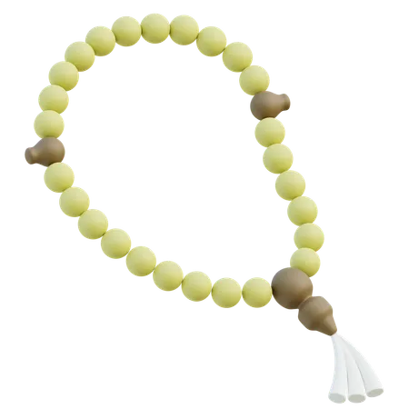 3 D Rendered Tasbih Beads For Islamic Prayer And Meditation 3D Icon