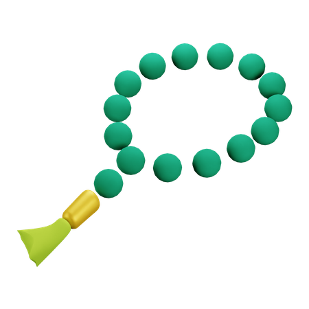 Équipement de prière islamique Tasbih  3D Icon