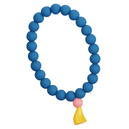 Chapelet tasbih  3D Illustration