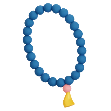 Chapelet tasbih  3D Illustration