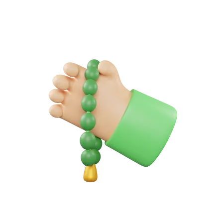 Tasbih Prayer  3D Illustration