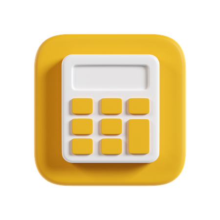 Taschenrechner  3D Icon