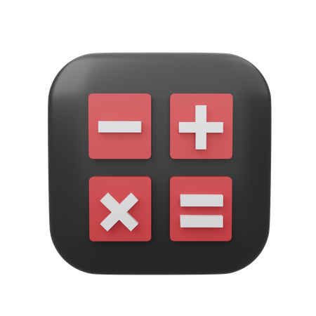 Taschenrechner  3D Icon