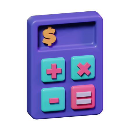 Taschenrechner  3D Icon