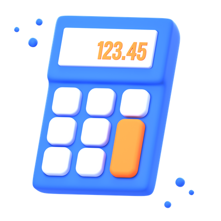 Taschenrechner  3D Icon