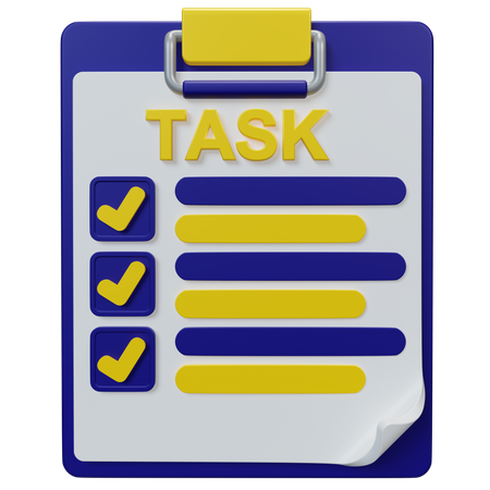 Task  3D Icon